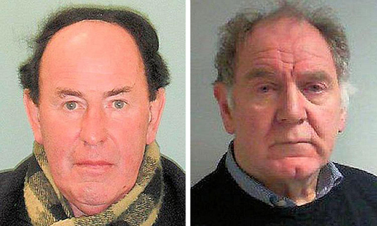 Christ’s Hospital School Gary Dobbie (left) and James Husband. Husband was jailed for 17 years and is the fifth Christ’s Hospital School teacher to be convicted of sexually abusing students over a period spanning more than 30 years. (PA)