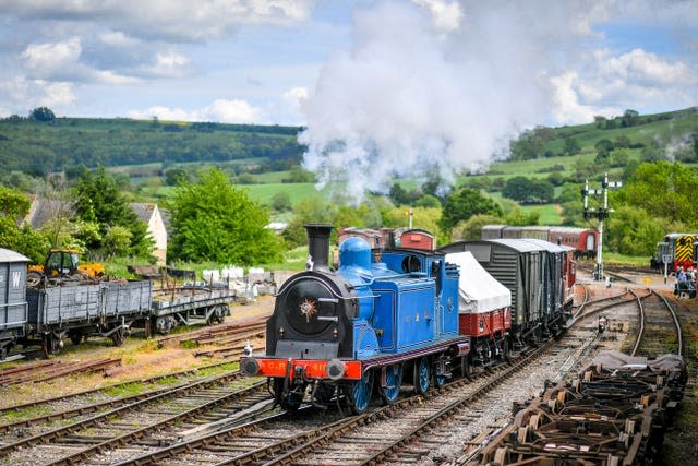 As part of the British Asparagus Festival the vegetable will be travelling on the Gloucestershire Warwickshire Railway (Ben Birchall/PA)