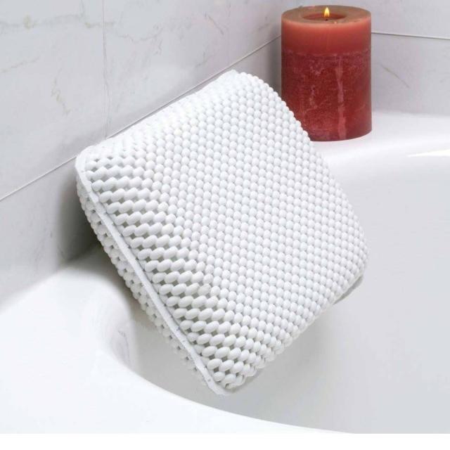 Bino BINO Loofah Non-Slip Bath Mat for Tub, Light Grey - Quick