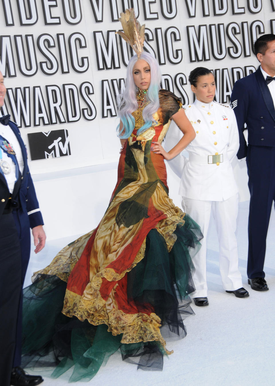 Lady Gaga at The 2010 MTV Video Music Awards held at Nokia Theatre L.A. Live in Los Angeles, California on September 12,2010 Copyright 2010 Debbie VanStory / iPhotoLive.com Newscom/(Mega Agency TagID: iphotos254982.jpg) [Photo via Mega Agency]