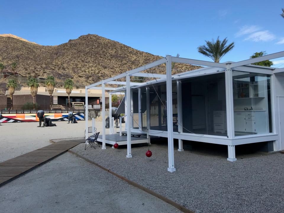 Located in downtown Palm Springs, the Walker Guest House was designed in 1952 by architect Paul Rudolph, Oct. 17. 2019.