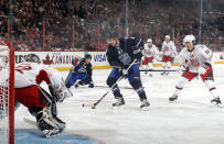 OTTAWA, ON - JANUARY 29: Phil Kessel #81 of the Toronto Maple Leafs takes a shot on Jonathan Quick #32 of the Los Angeles Kings during the 2012 Tim Hortons NHL All-Star Game at Scotiabank Place on January 29, 2012 in Ottawa, Ontario, Canada. (Photo by Christian Petersen/Getty Images)