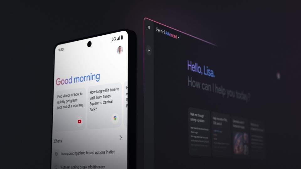 Gemini Advanced on mobile and desktop