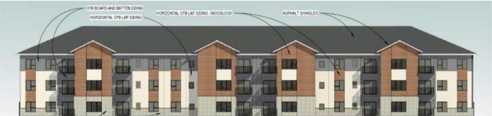 An apartment complex proposed in Nampa, that would be located on the northwest corner of Garrity Boulevard and Can Ada Road. It would include 306 apartments. City of Nampa