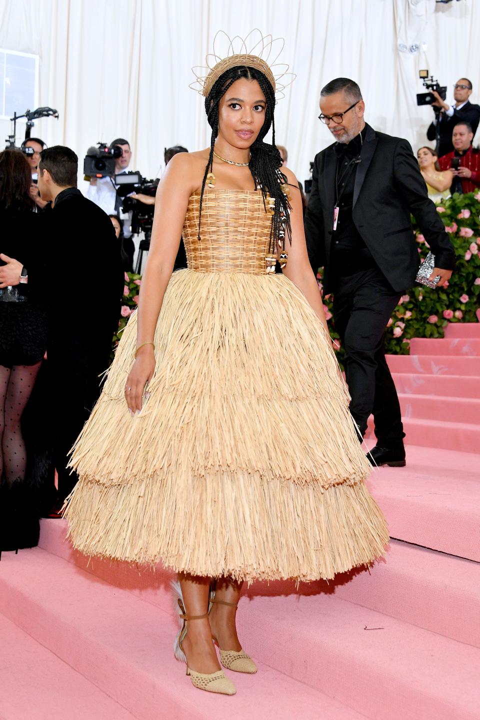 <h1 class="title">Aurora James in custom Brother Vellies dress and shoes.</h1><cite class="credit">Photo: Getty Images</cite>