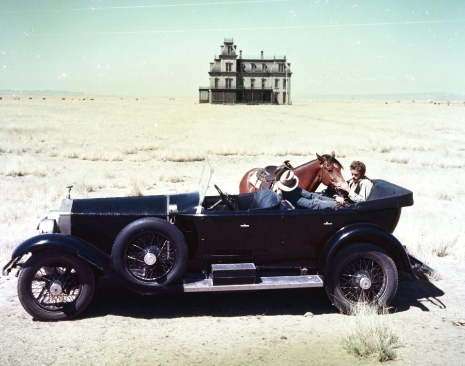 James Dean Filming "Giant"