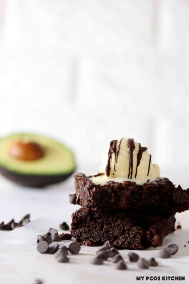 <p><a href="https://www.mypcoskitchen.com/keto-avocado-brownies-2/" rel="nofollow noopener" target="_blank" data-ylk="slk:My PCOS Kitchen;elm:context_link;itc:0;sec:content-canvas" class="link ">My PCOS Kitchen</a></p>