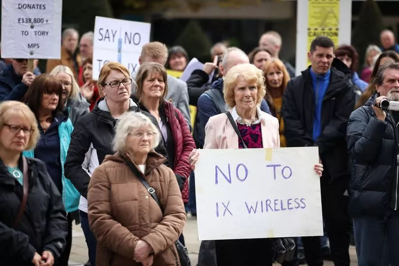 The poles are already visible in Bolton where they are highly controversial with residents