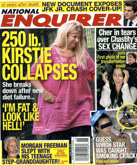 But just five years later, she begins to struggle. Just one of the many cruel tabloid stories in 2003