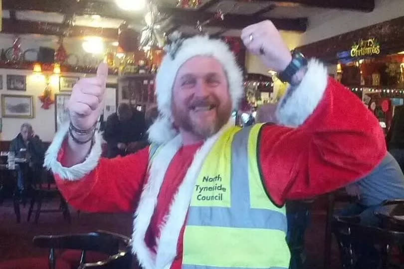 Craig Browell who would dress as Santa every Christmastime during his job as a bin man