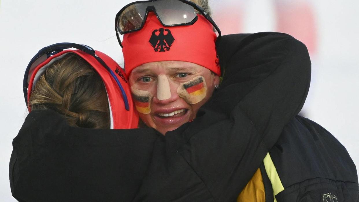 Langlauf-Frauen mit Staffel-Coup