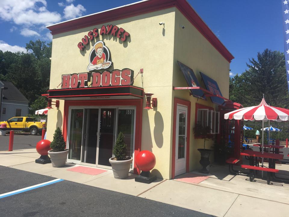 The exterior of Russ Ayres Famous Hot Dogs in Bordentown. The popular shop is located off Route 206.
