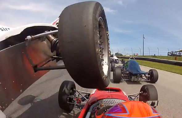 Formula Ford crash