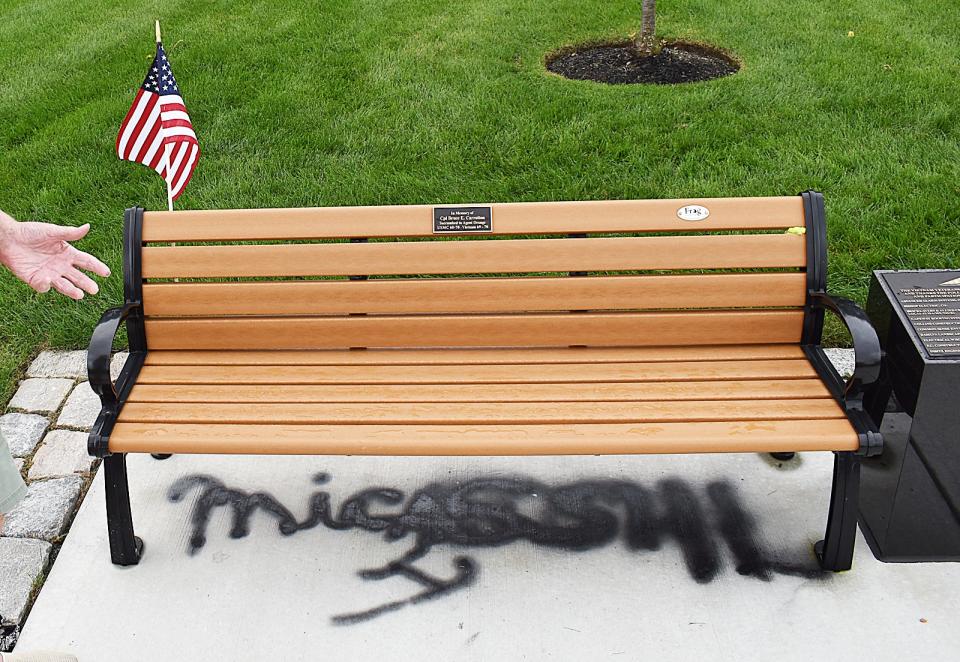The graffiti at Bicentennial Park is under investigation.