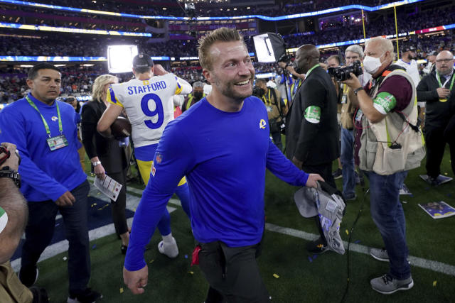 Watch: Sean McVay partied and danced in the locker room after Rams