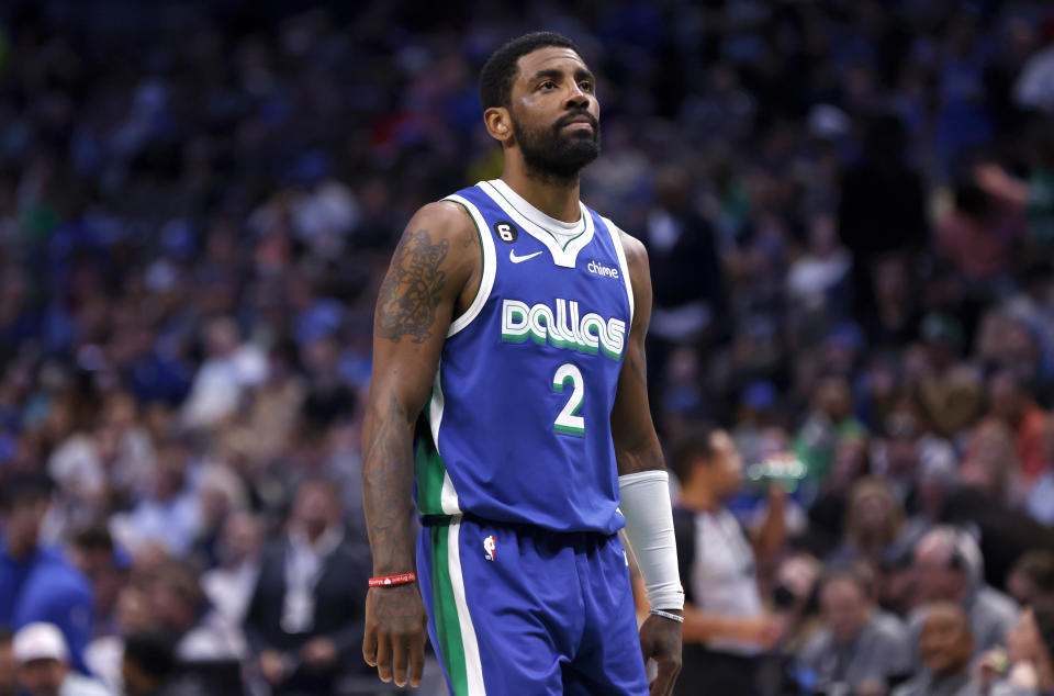 Kyrie Irving's deal with Nike was terminated early last year after his anti-Semitism controversy in Brooklyn.