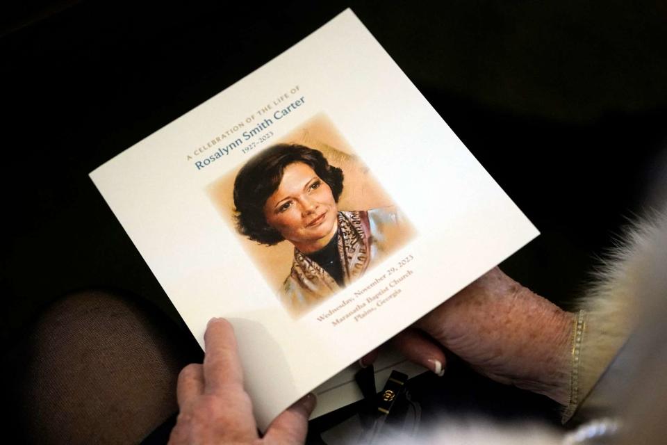 <p>ALEX BRANDON/POOL/AFP via Getty</p> Rosalynn Carter