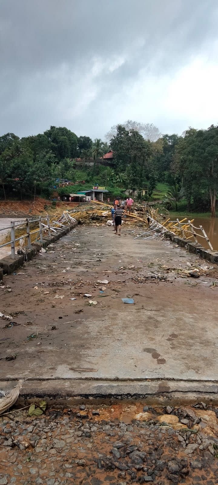 <div class="paragraphs"><p>Karimbukayam bridge, in Kottayam's Chenappady town, was damaged by overflowing water</p></div>