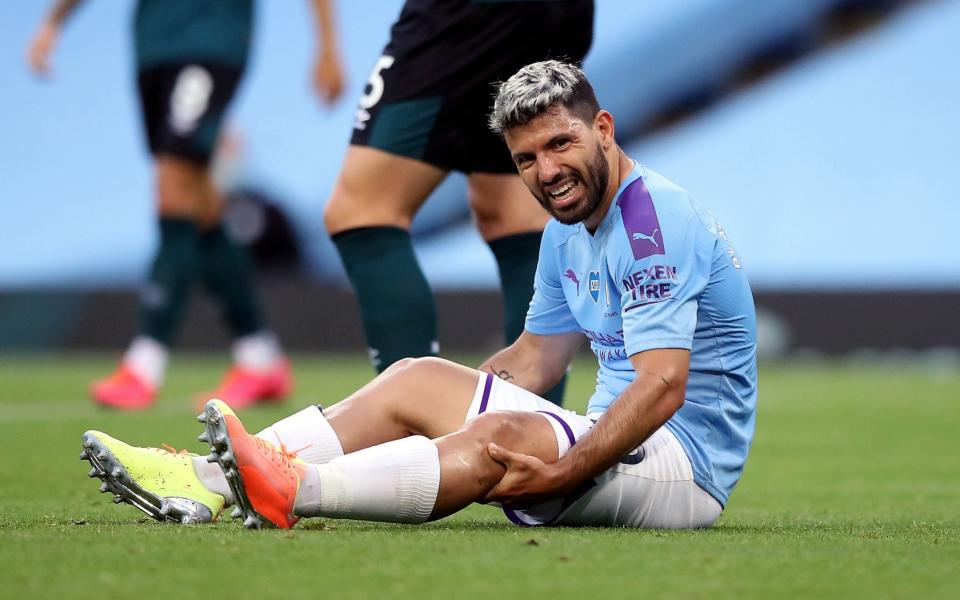 Aguero will not play in the league again this season following knee surgery - PA