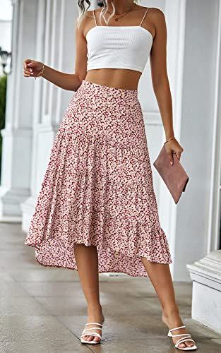 14) Ditzy Floral Midi Skirt