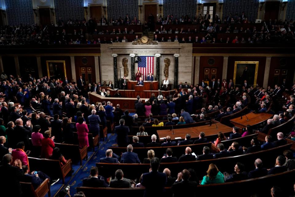 Richard Fierro and Ellen Mahoney were two guests affected by gun violence who attended President Biden’s State of the Union on Tuesday at the Capitol (Copyright 2023 The Associated Press. All rights reserved.)