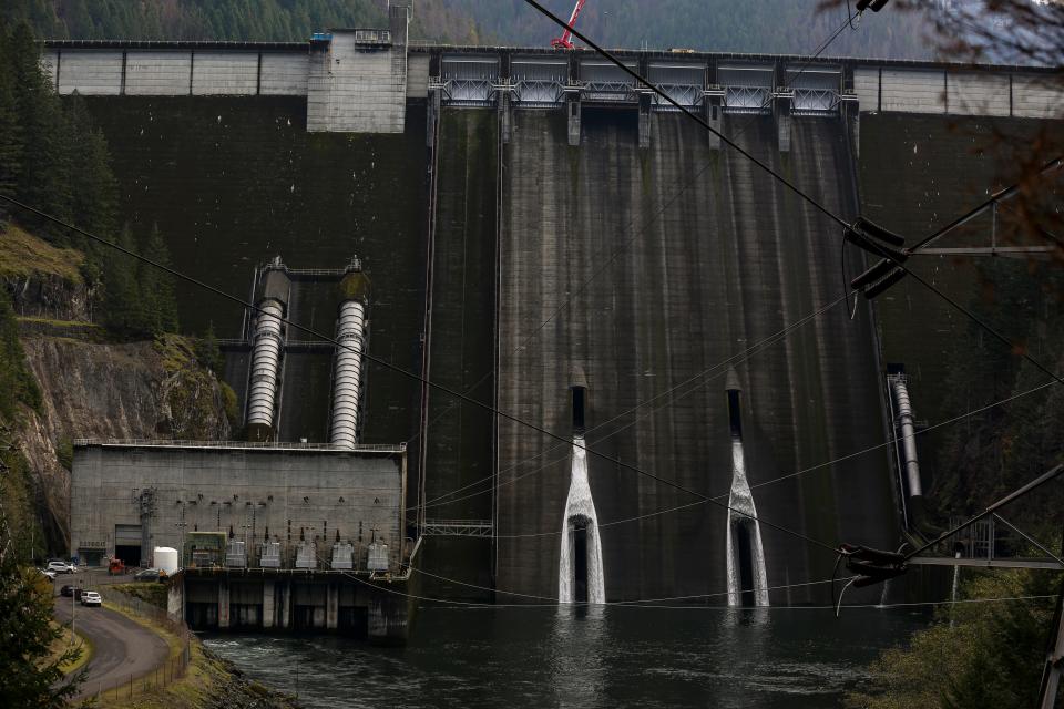 The U.S. Army Corps of Engineers is being forced to make immediate and extensive changes to the way it operates the 13 dams in the Willamette Valley, including the Detroit Dam above, to give native species of fish a chance to survive.