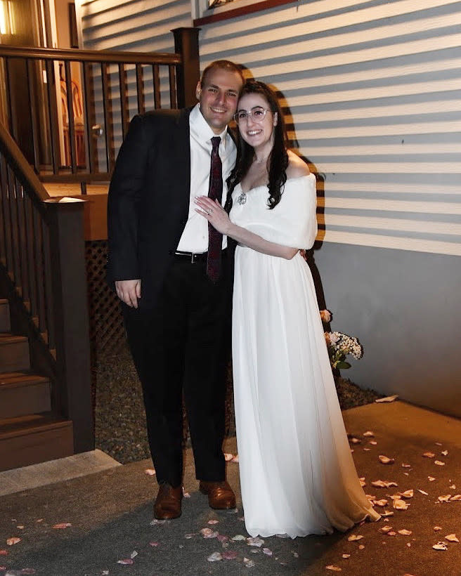 Frank Palatucci and Hayley Pass livestreamed their wedding