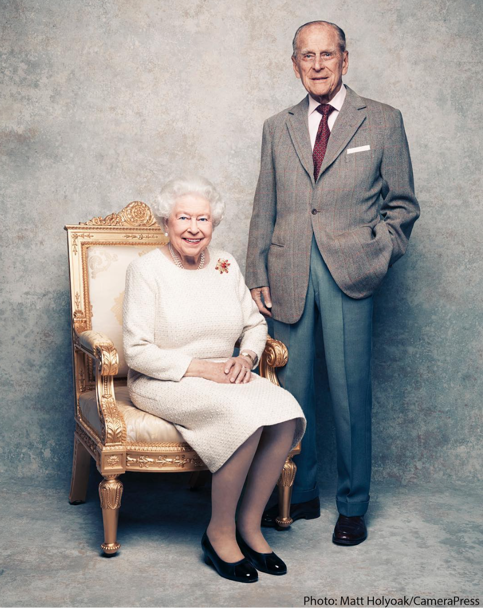 <p>Als Königin Elizabeth II. von England und ihr Prinzgemahl Philip ihren 70. Hochzeitstag feierten. (Bild: Instagram/Kensington Palace) </p>