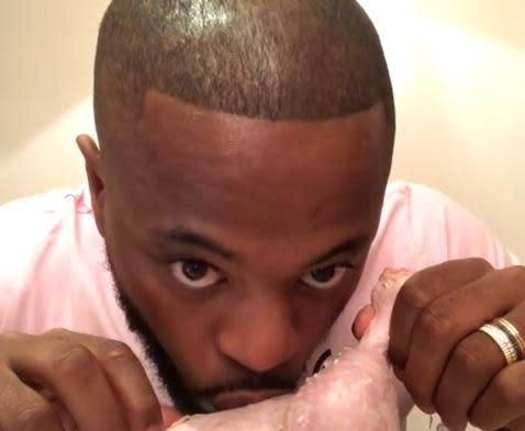 Patrice Evra horrifies his followers after kissing a raw turkey in bizarre Instagram video