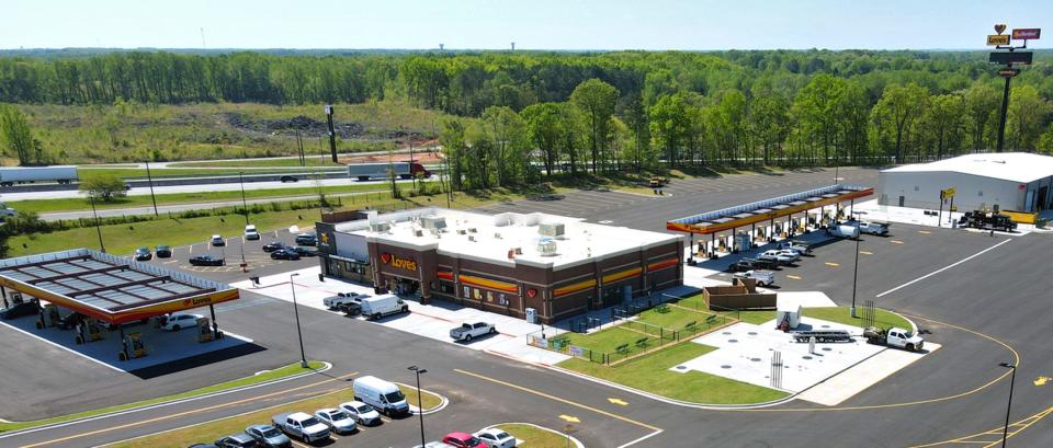 The new Love's Travel Stop in Piedmont, South Carolina, is an example of how the chain is rebuilding its stores across the country.