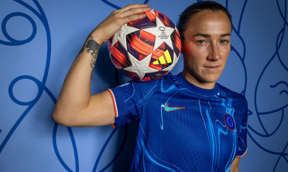 <span>The former Lyon and Barcelona defender Lucy Bronze, now at Chelsea, is hoping for a sixth Champions League title this season.</span><span>Photograph: Shane Anthony Sinclair/UEFA/Getty Images</span>