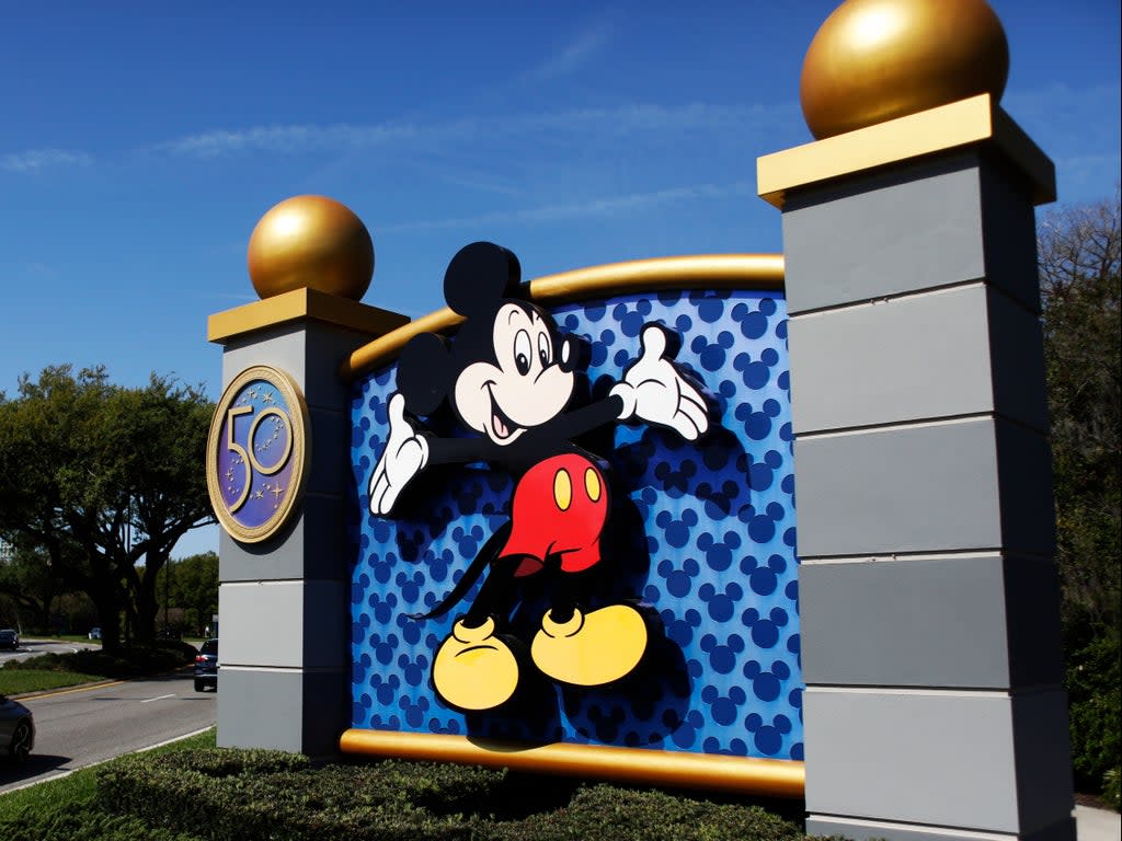 The entrance to Walt Disney World on 22 March 2022 in Orlando, Florida (Octavio Jones/Getty Images)