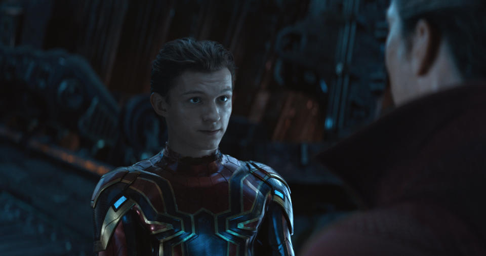 Tom Holland in "Avengers: Infinity War." (Photo: Disney)