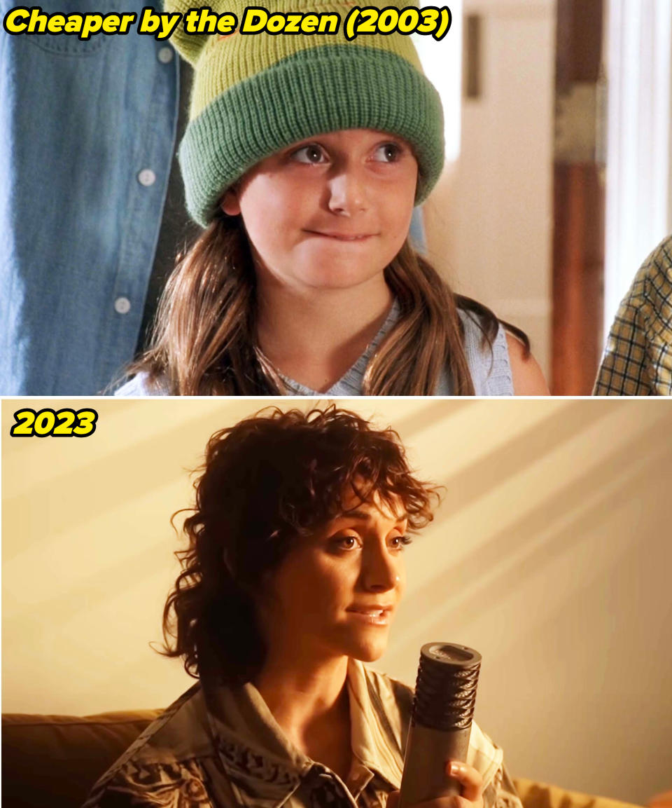 Alyson in Cheaper by the Dozen in 2003 and in 2023