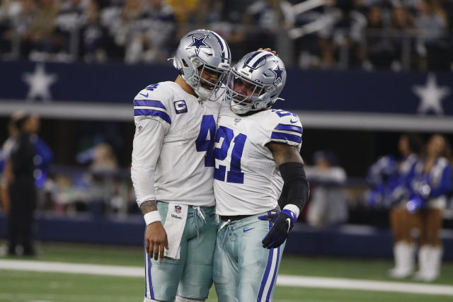 : Dallas Cowboys Dak Prescott & Zeke Elliott During a