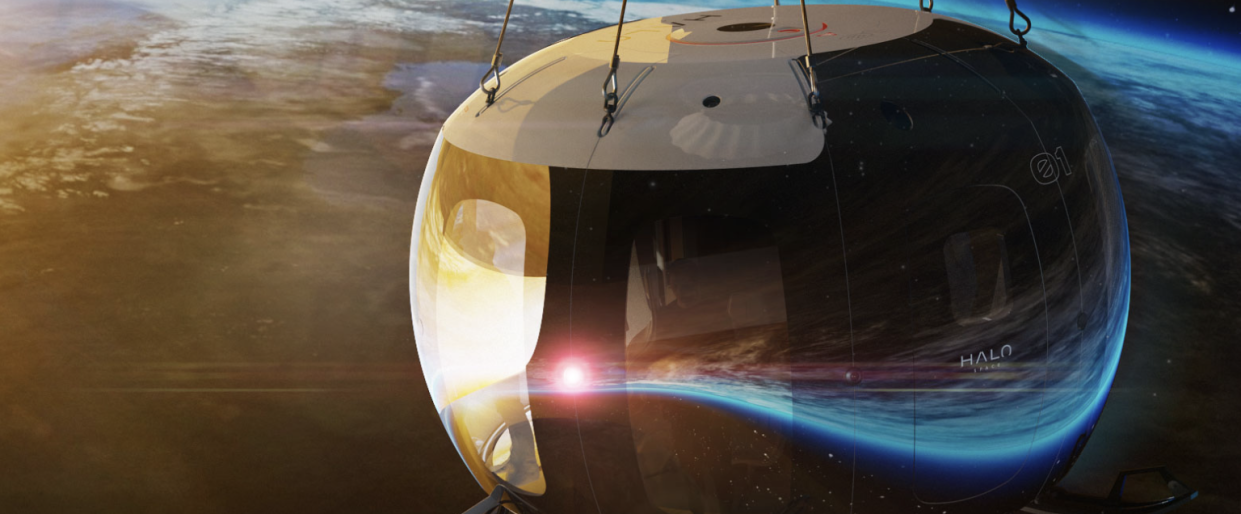 The capsule will fly 25 miles into space (Halo Space) 