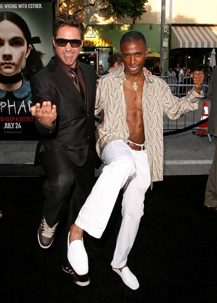 Orphan LA Premiere 2009 Robert Downey Jr. and Tommy Davidson