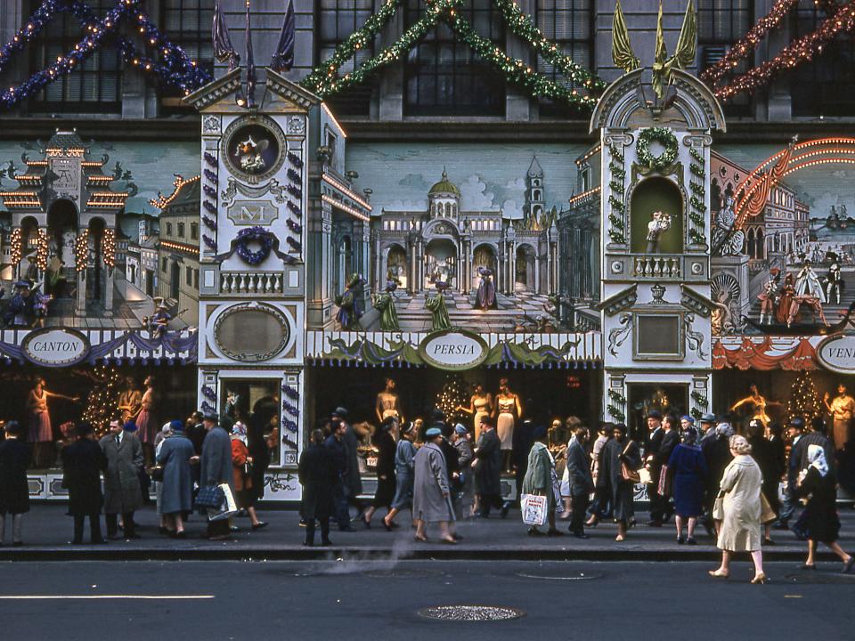 saks fifth ave nyc 1960 holiday window