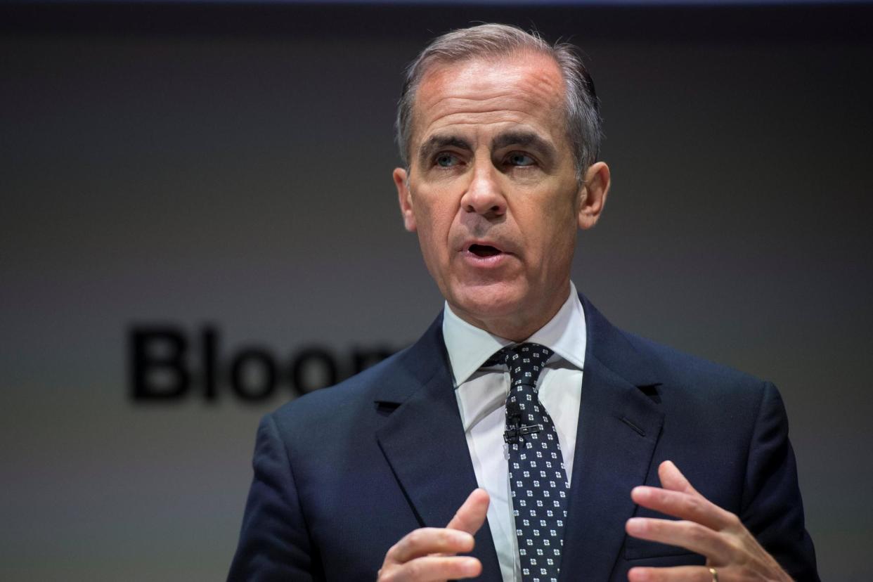 Bank of England Governor Mark Carney speaks during the Bank of England Markets Forum 2018 in London: REUTERS