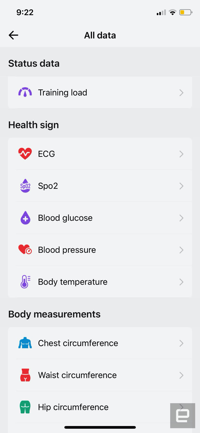 Screenshots of the Zepp app.
