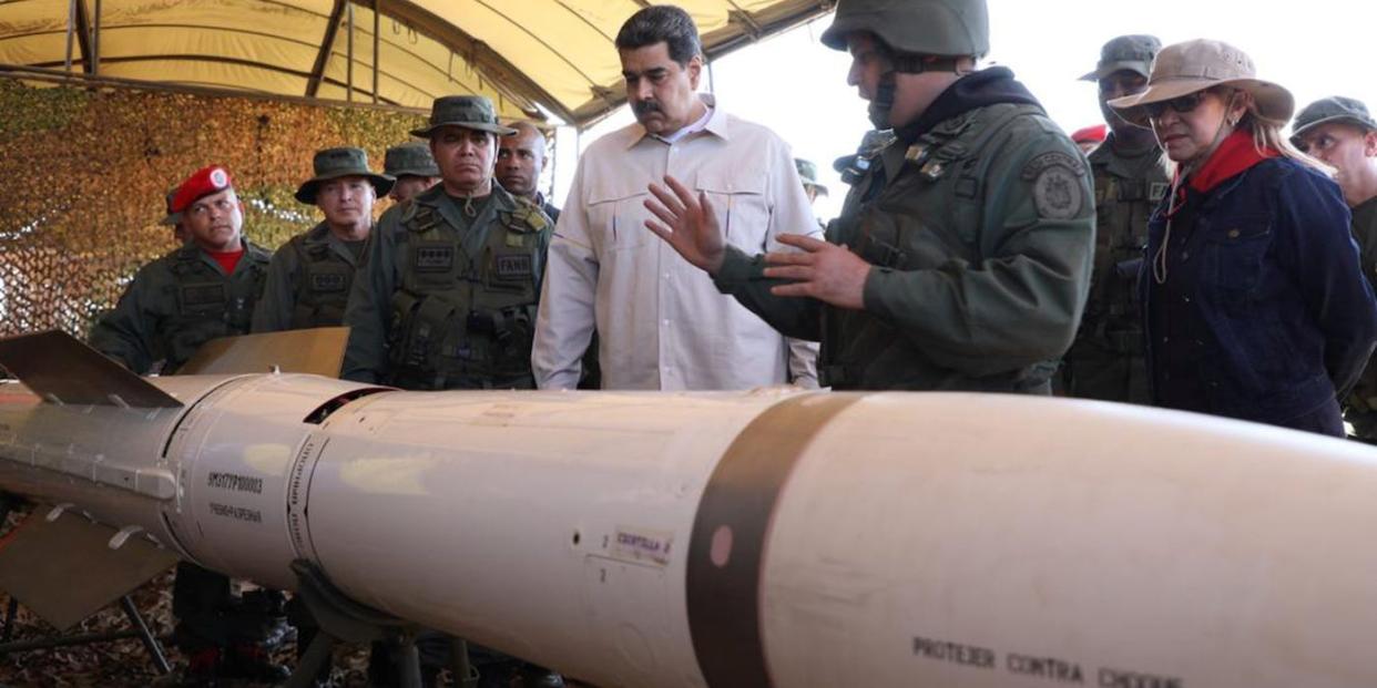 Venezuela Nicolas Maduro military exercise missile