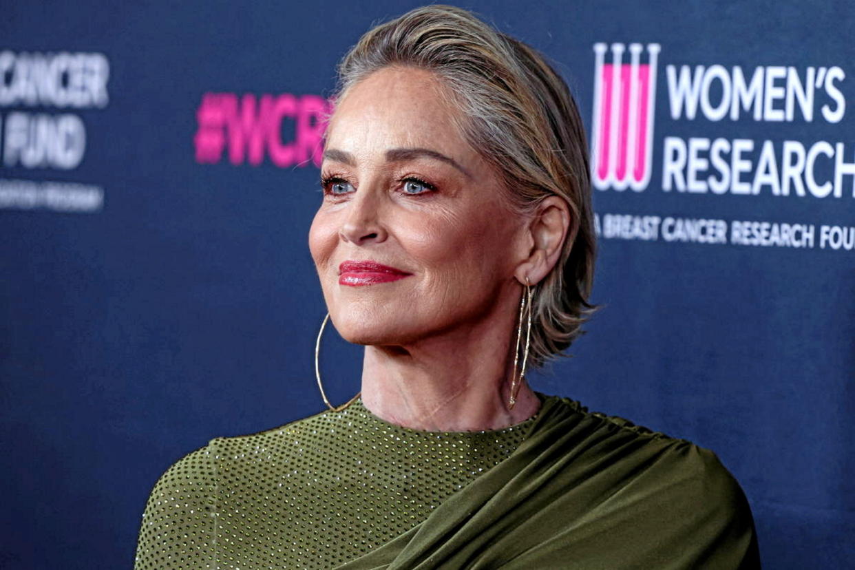 Sharon Stone, le 16 mars 2023, lors d'un gala à Beverly Hills.  - Credit:IMAGE PRESS AGENCY / NurPhoto / NurPhoto via AFP