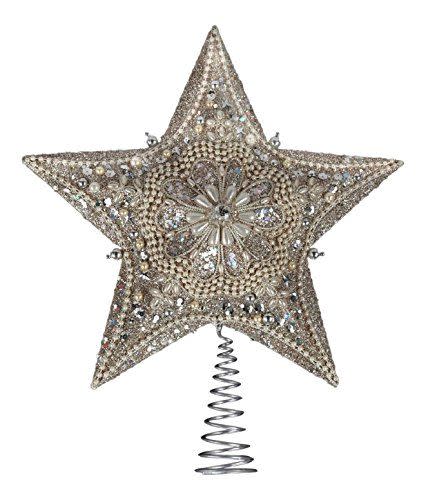 Star Tree Topper with Ivory Pearls