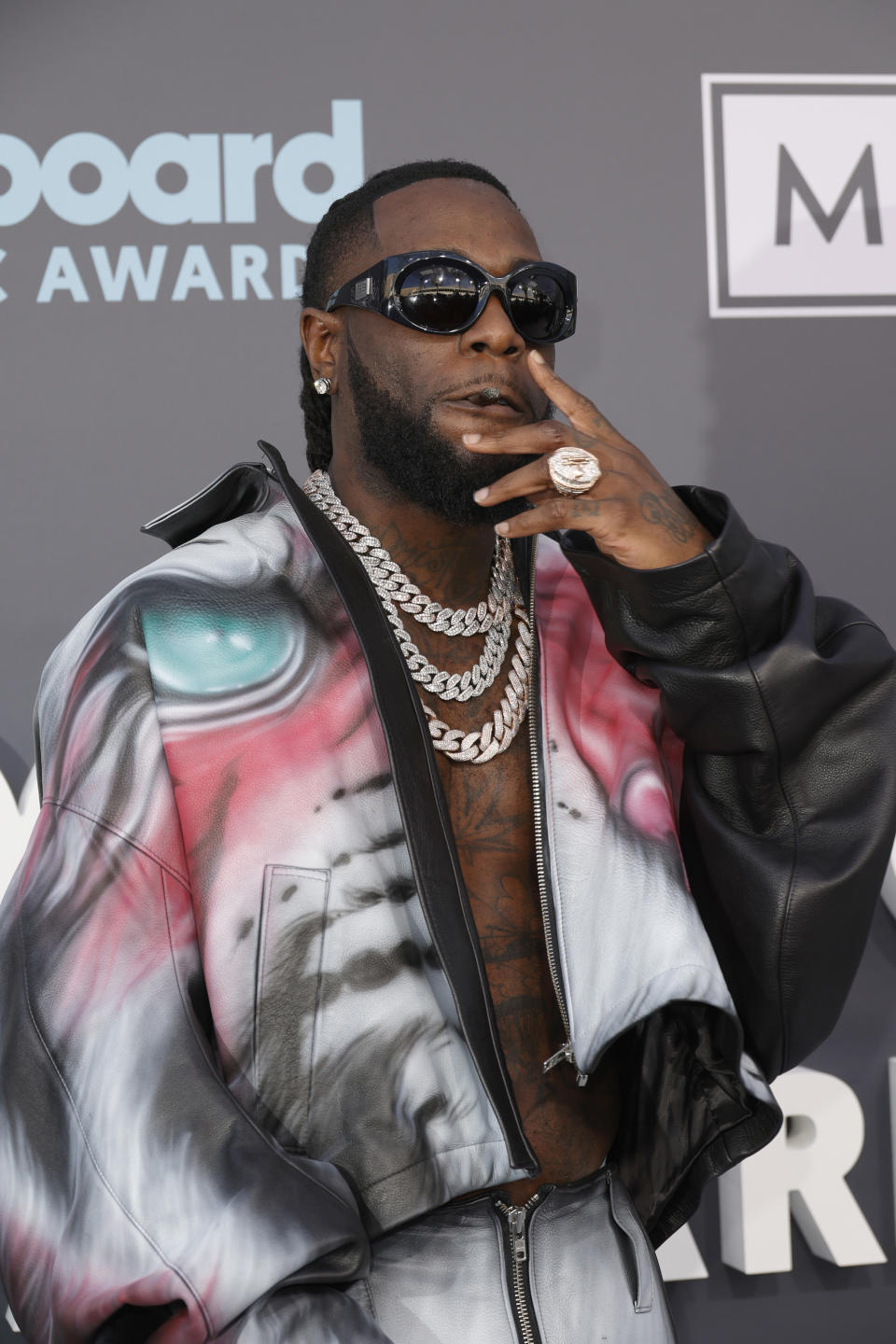 Burna Boy attends the 2022 Billboard Music Awards at MGM Grand Garden Arena on May 15, 2022 in Las Vegas, Nevada. - Credit: Frazer Harrison/Getty Images