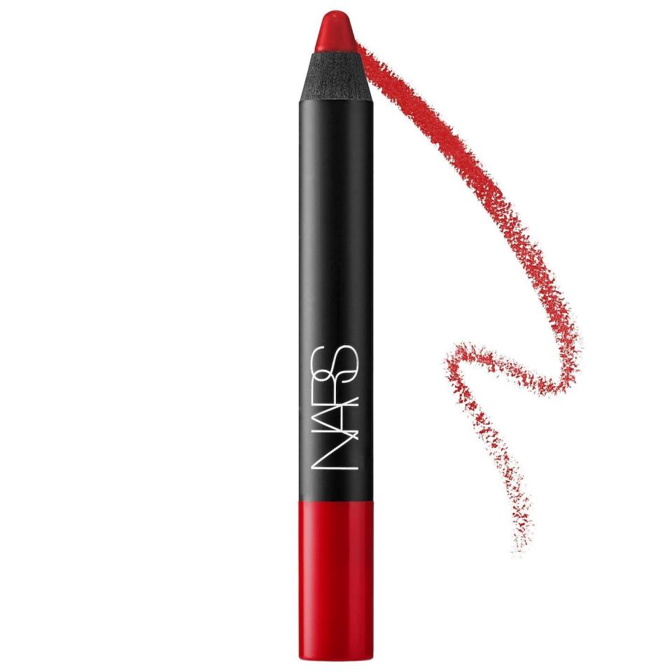 12) Velvet Matte Lipstick Pencil in Mysterious Red