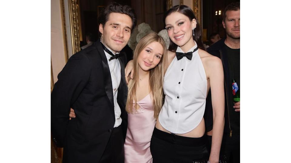 Brooklyn Beckham, Harper Beckham and Nicola Peltz