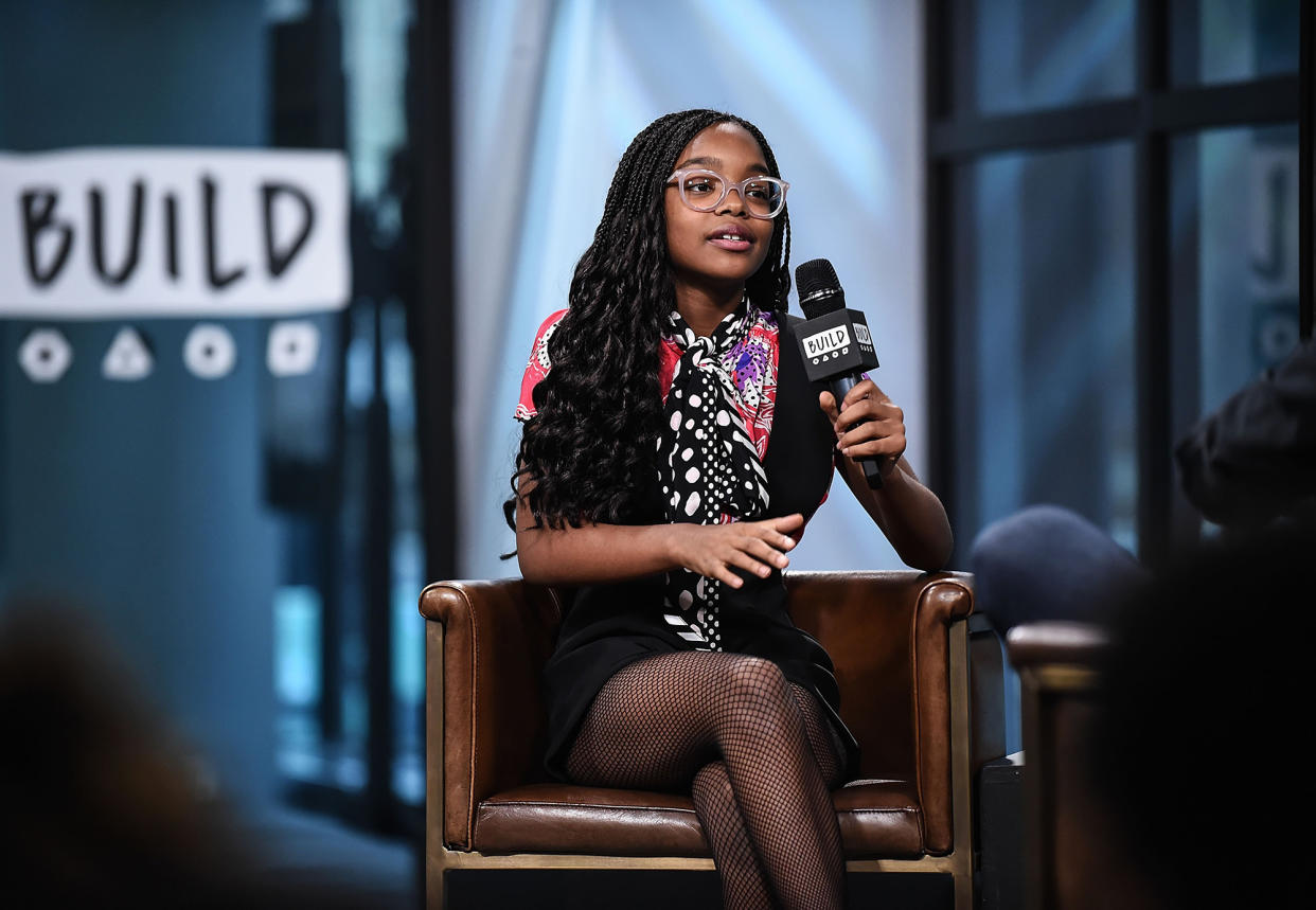 Marsai Martin discusses the show <i>Black-ish</i> during her Build appearance in New York City, on Nov. 16, 2017. (Photo: Daniel Zuchnik/Getty Images)