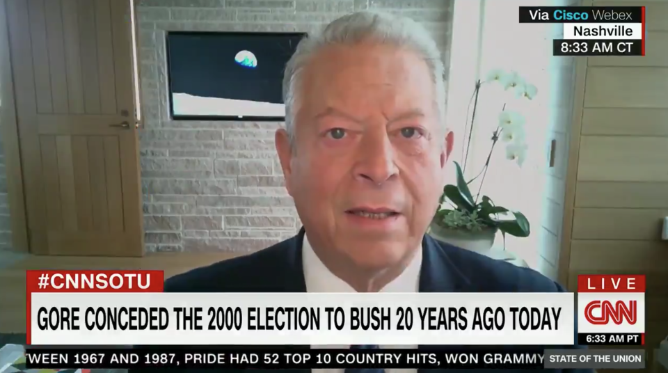 Former Vice President Al Gore on CNN. (Screenshot: Twitter/"State of the Union.))