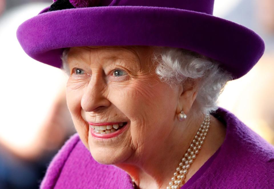 <p>Queen Elizabeth, visiting the Royal British Legion Industries village to celebrate the charity's centenary year.</p>