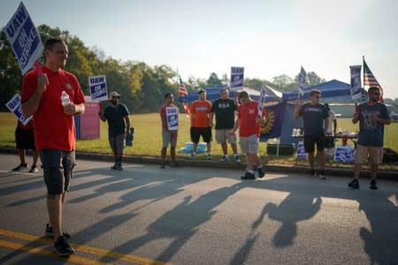 UAW workers strike at the Bowling Green facility